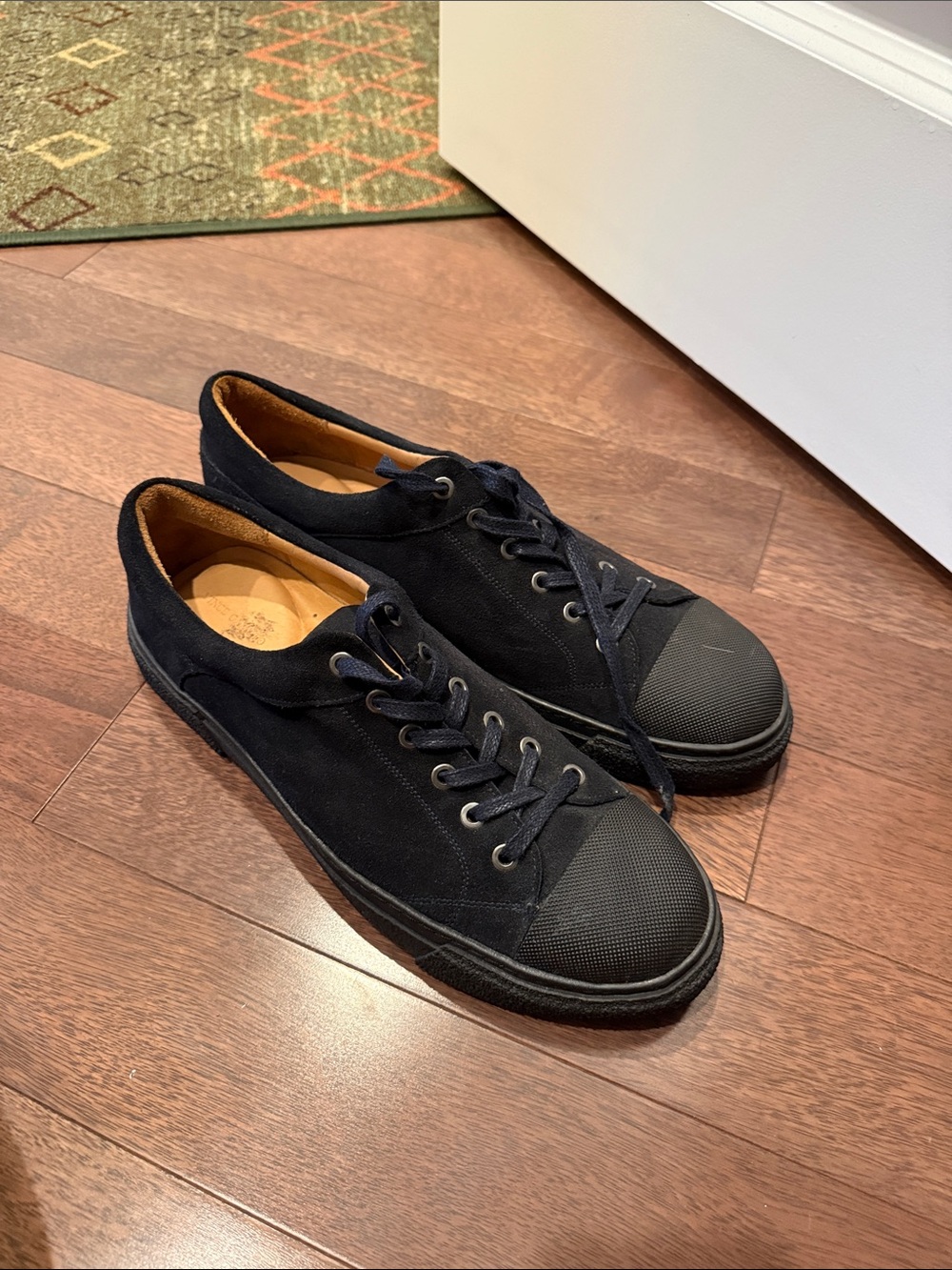 Vince Camuto Black Low-Top Canvas Sneakers